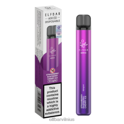 Elf Bar Cigarette - ELFBAR 600V2 vienkartiniai garai braškių aviečių vyšnių ledas 6VDNX18
