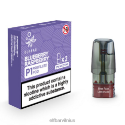 Elf Bar Elektronine Cigarete - ELFBAR Mate 500 P1 iš anksto užpildytos ankštys (2 pakuotės) mėlynių aviečių 6VDNX157