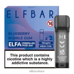 Elf Bar Vape - ELFBAR ELFA iš anksto užpildyta ankštis (2 pakuotės) mėlynių guma 6VDNX126