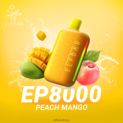 Elf Bar Vape - ELFBAR EP8000 vienkartiniai garai persikų mango 6VDNX315