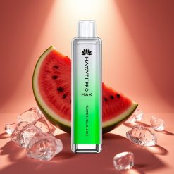 Hayati Pro Max 4000 Puffs Disposable Vape Arbūzo Ledas, 2%/5% Nikotino, 1400mAh, 2ml/10ml