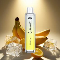 Hayati Pro Max 4000 Puffs Disposable Vape Bananinė Ledas, 2ml/10ml, 1.1Ω, 1400mAh