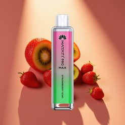 Hayati Pro Max 4000 Puffs Disposable Vape Braškė-Kivis, 4000 užtraukimų, 1400mAh, 2ml/10ml