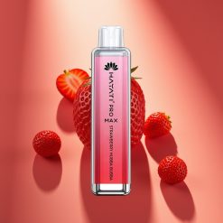 Hayati Pro Max 4000 Puffs Disposable Vape Braškės Hubba Bubba, 1400mAh, 2/5% nikotino, 28×28×120mm