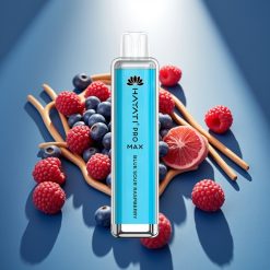 Hayati Pro Max 4000 Puffs Disposable Vape Mėlyna Rūgščioji Avietė, 2%/5% Nikotino, 1400mAh, 4000 Puffų