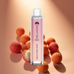 Hayati Pro Max 4000 Puffs Disposable Vape Mogu Mogu Lyčiai, 2%/5%, 1400mAh, 2ml/10ml