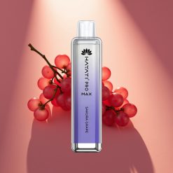 Hayati Pro Max 4000 Puffs Disposable Vape Sakuro Vynuogė, 1400mAh, 2%/5% Nikotino