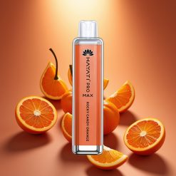 Hayati Pro Max 4000 Puffs Disposable Vape Uolėdžių Saldainių Apelsinas, 2%/5% Nikotino, 1400mAh, 28×28×120mm