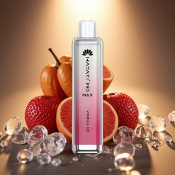 Hayati Pro Max 4000 Puffs Disposable Vape Vimbulo Ledas, 2ml/10ml, 1400mAh, 2%/5% nikotino