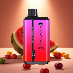 Hayati Pro Ultra 15000 Puffs Disposable Vape Arbūziniai Skittles, 15000+ pūkų, 2×12ml