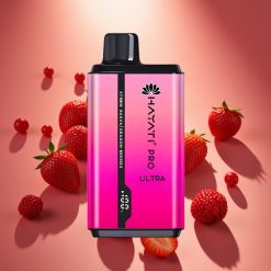 Hayati Pro Ultra 15000 Puffs Disposable Vape Braškė Guava Drakono Uogos, 15000+ Puffs, 2×12ml, 2%