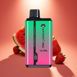 Hayati Pro Ultra 15000 Puffs Disposable Vape Braškė Vandyns ir 2×12ml, 2% nikotino