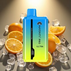 Hayati Pro Ultra 15000 Puffs Disposable Vape Krištolinis Ledas Aitrusis Citrinų, 15000+ Pūkų, 2×12ml