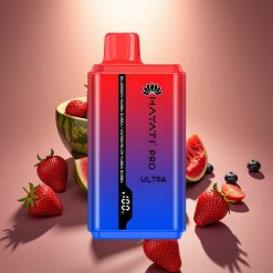 Hayati Pro Ultra 15000 Puffs Disposable Vape Mėlynių Gervuogių Arbūzų Hubba Bubba, 2×12ml, 2% nikotino