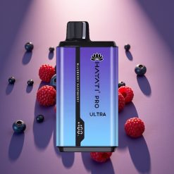 Hayati Pro Ultra 15000 Puffs Disposable Vape Mėlynių Uogų ir Aviečių, 850mAh, 2×12ml, 2%