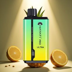 Hayati Pro Ultra 15000 Puffs Disposable Vape Tropinė Ananasas, 850mAh, 2×12ml, 2%
