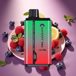 Hayati Pro Ultra 15000 Puffs Mėlynųjų spanguolių aviečių vyšnių citrynų & mėlynųjų spanguolių, 2×12ml, 2% nikotino