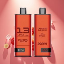 Lavie Cube 20000 Puffs Disposable Vape Braškynės Lyčių Ledas, 28ML, 5%