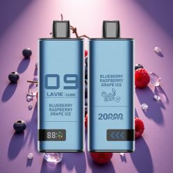 Lavie Cube 20000 Puffs Disposable Vape Mėlynųjų serbentų aviečių ledas, 28ML, 5%