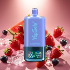 VapSolo Triple 30000 Puffs Braškynės Arbūzas & Mėlynųjų Uogų Ledas, 40ml, 20/50 mg/ml, Type-C