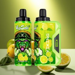 VapSolo VIKING 12000 Pūkų Disposable Vape Citrinų-Laimų, 22ml, 20/50 mg/ml, Type-C