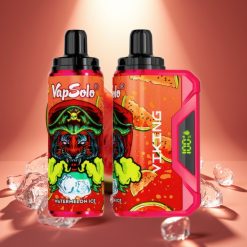 VapSolo VIKING 12000 Puffs Disposable Vape Arbūzas su Mėtų Skoniu, 22ml, 20/50 mg/ml, Type-C