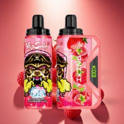 VapSolo VIKING 12000 Puffs Disposable Vape Braškės-Avietės Ledas 22ml, 20/50 mg/ml, Type-C