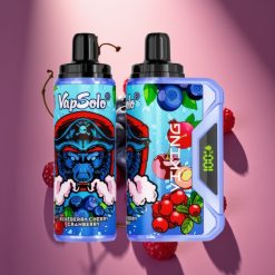 VapSolo VIKING 12000 Puffs Disposable Vape Mėlynių Vyšnių Spanguolių, 22ml, 20/50 mg/ml