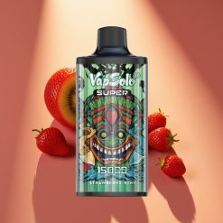 Vapsolo Super 15000 puffs - Braškynės ir Kiwi, 40ml, 850mAh, Type-C