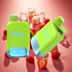 Vapsolo Twins 20000 Puffs Dūminė Pypkė Braškė Kiwi & Braškė Avietė Vyšnia Ledas, 40ml, 20mg/ml/50mg/ml, Type-C