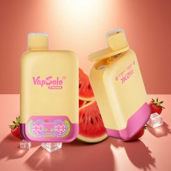 Vapsolo Twins 20000 Puffs Disposable Vape Arbūzas su Mėta & Braškė su Manga, 40ml, 20mg/ml/50mg/ml, Type-C