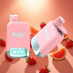 Vapsolo Twins 20000 Puffs Dujinė Pūkštelė su Braškių Ledu & Mango Persikų Arbūzu, 40ml, 20mg/ml/50mg/ml, Type-C